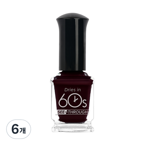 위드샨 60초 미스티크 에디션 매니큐어 9ml, M103 배드블러드, 6개