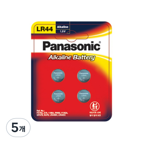 파나소닉 알카라인 코인건전지, 4개입, 5개