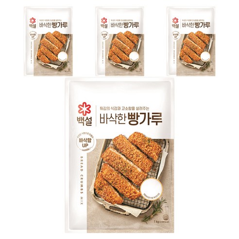 백설 빵가루, 1kg, 4개