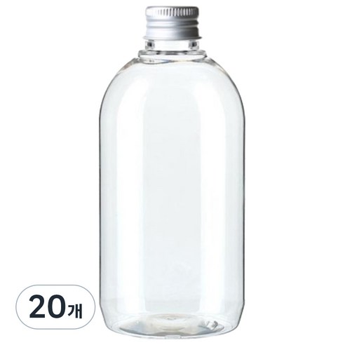 병도매닷컴 ARB330 투명 음료용기 알루미늄 실버캡, 330ml, 20개