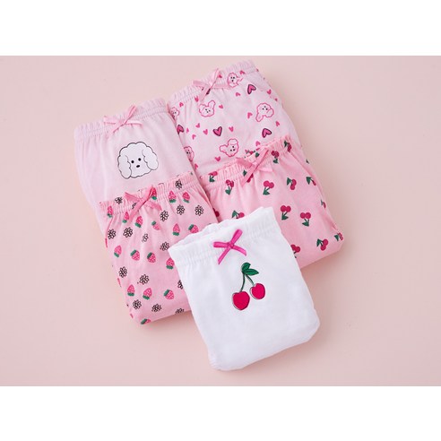 사랑스러운 우리 아이 피부에 닿는 100% 순면 무형광 팬티