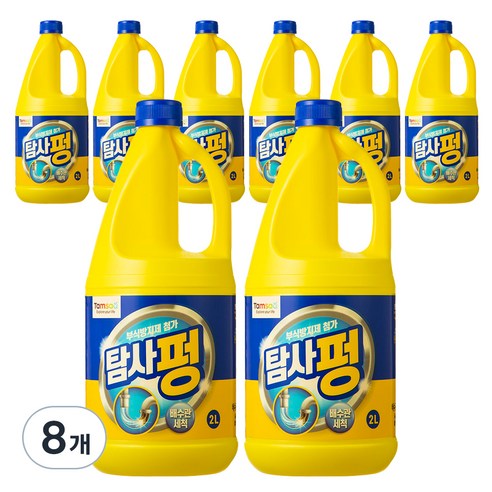   탐사 펑 배수구 세정제, 2L, 8개