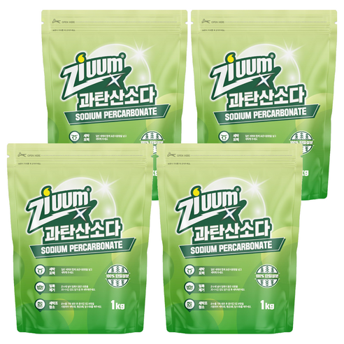 슈가버블 지움 분말 과탄산소다, 1kg, 4개