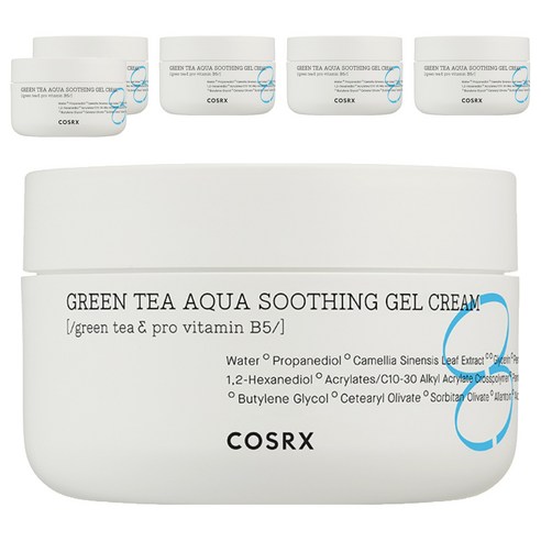 코스알엑스 하이드리움 그린티 아쿠아 수딩 젤 크림, 50ml, 6개