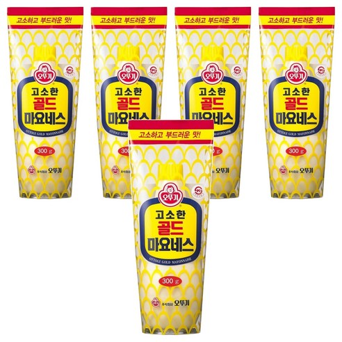 오뚜기 고소한 골드 마요네즈, 300g, 5개