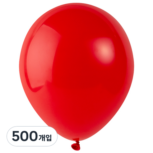 파티팡 풍선 라운드 30cm, 레드, 500개입