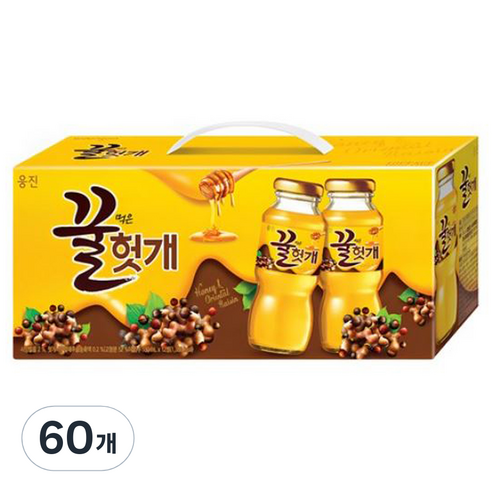 웅진 꿀먹은 헛개 음료, 180ml, 60개