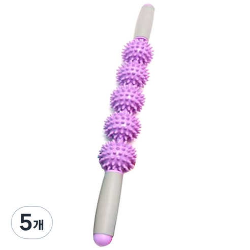 민민월드 5단 지압 마사지바, 퍼플, 5개