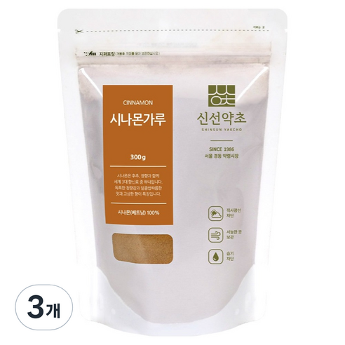 신선약초 계피분말, 300g, 3개