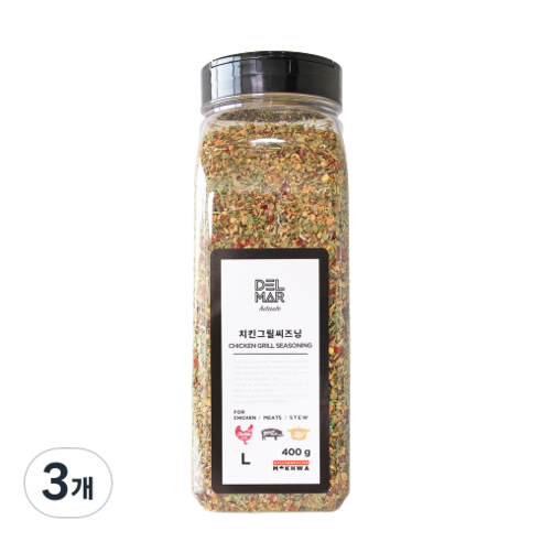 딜리셔스마켓 치킨그릴씨즈닝, 400g, 3개