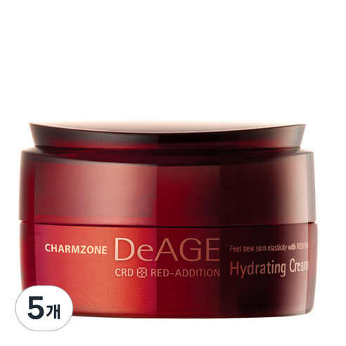 참존 디에이지 레드 애디션 하이드레이팅 크림, 50ml, 5개