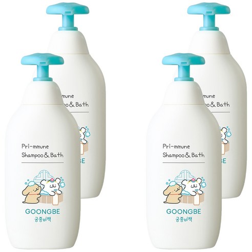궁중비책 프리뮨 유아용 샴푸 앤 바스, 350ml, 4개