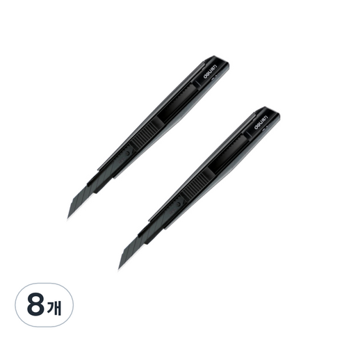델리 메탈컷터 30도 칼날, 블랙, 8개