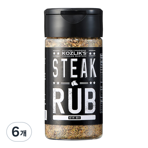 코즐릭스 스테이크 시즈닝 럽, 60g, 6개