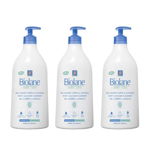 비올란 베이비 바디 앤 헤어 클렌저, 750ml, 3개