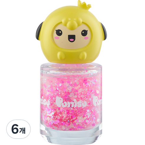 뿌띠슈 글리터팡팡 네일 8ml, G14 반짝이는드레스, 6개