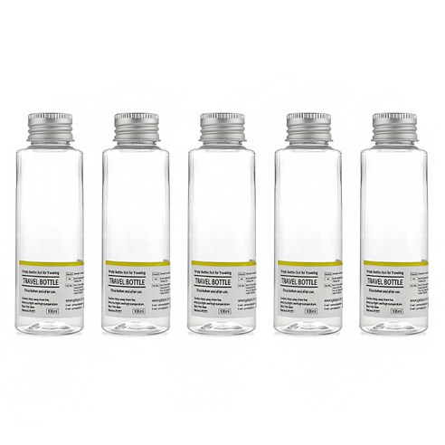 할로뷰티 알루미늄캡 투명 공병 100ml, 5개