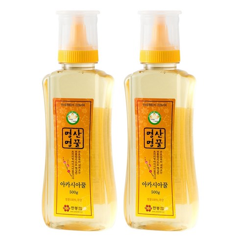 지리산한봉영농조합 국내산 아카시아꿀, 500g, 2개
