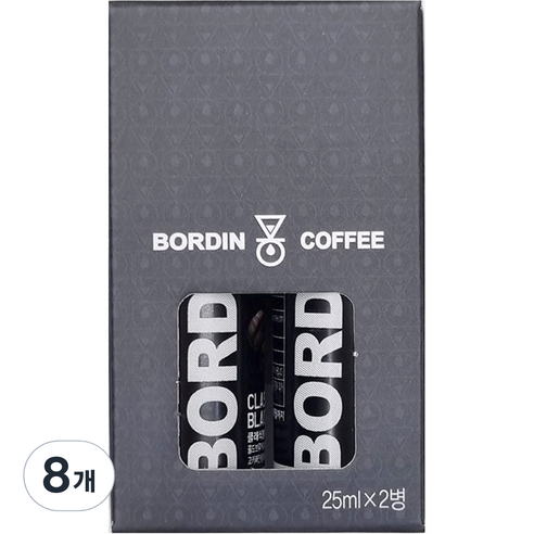 보르딘 콜드브루 더치커피 원액 클래식 블랙, 25ml, 2개입, 4개