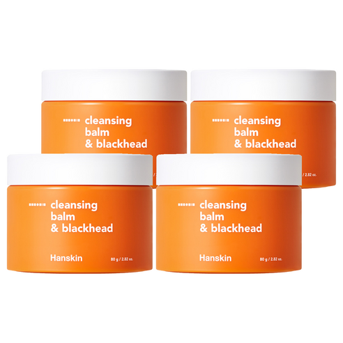 한스킨 클렌징밤 & 블랙헤드, 80g, 4개