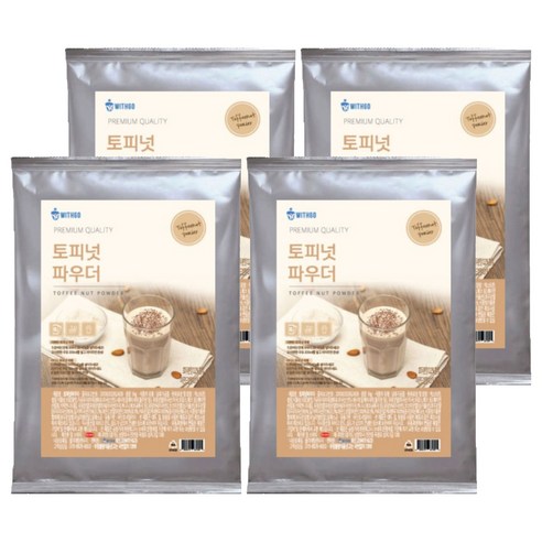 위드고 토피넛 파우더, 1kg, 1개입, 4개