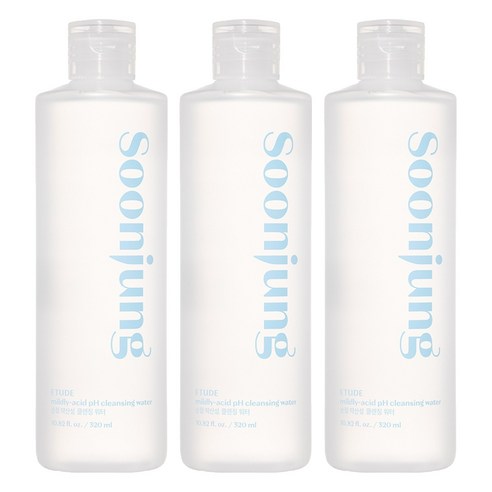 에뛰드하우스 순정 약산성 5.5 클렌징 워터, 320ml, 3개
