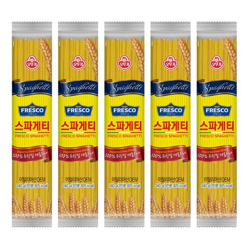 오뚜기프레스코 스파게티, 240g, 5개