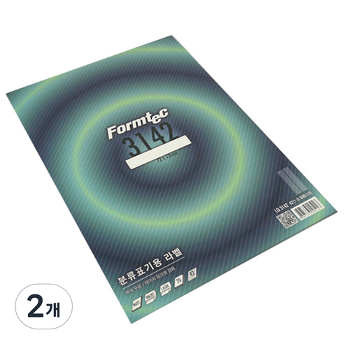 폼텍 전산 분류표기용 라벨지 72 x 13 mm LQ-3142, 42칸, 40개