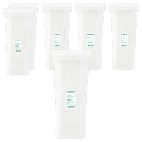 이니스프리 스킨팩 전용 5겹 화장솜, 6개, 80개입