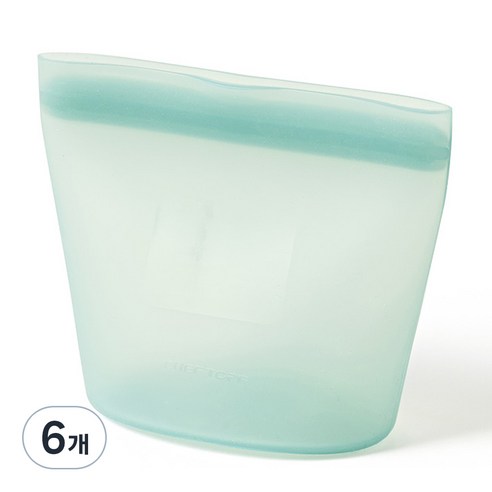셰프토프 실리콘 지퍼백 250ml, 소(S), 6개, 1개입