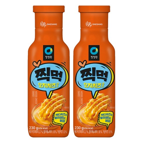 청정원 찍먹 오지치즈소스, 230g, 2개