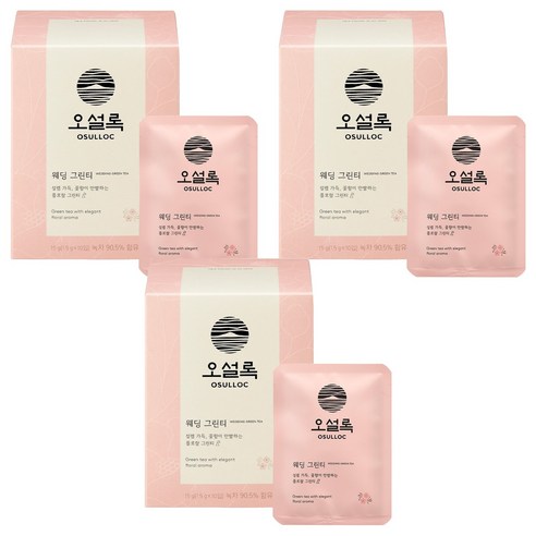 오설록 웨딩그린티 녹차, 1.5g, 10개입, 3개