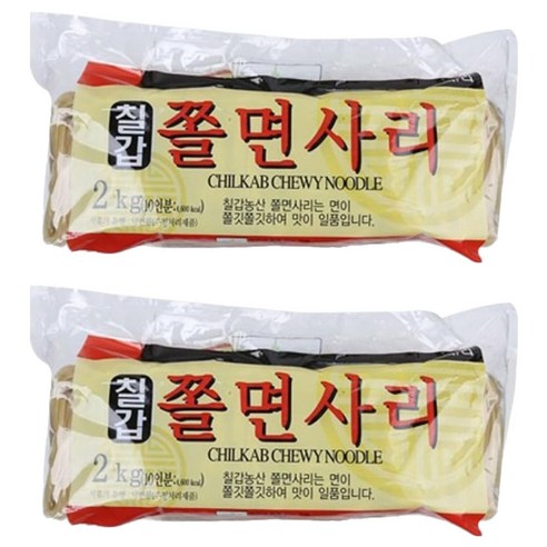 칠갑농산 쫄면사리, 2kg, 2개