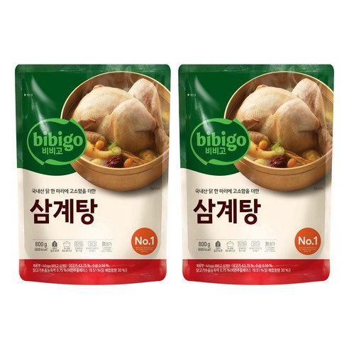 비비고 삼계탕, 800g, 2개