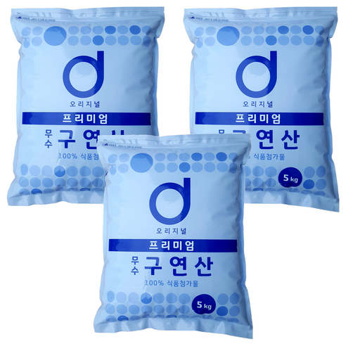 서희 프리미엄 무수 구연산, 5kg, 3개