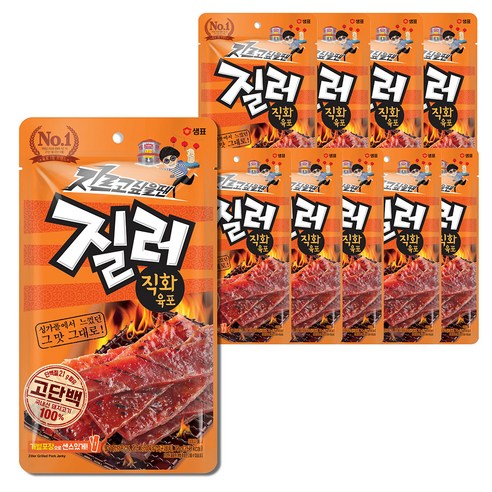 질러 직화 육포, 70g, 10개
