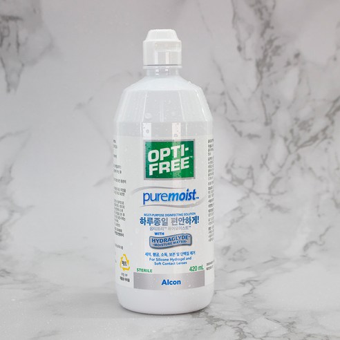 촉촉함이 깃든 깨끗함, 옵티프리 퓨어모이스트로 건강한 눈을 지키세요.