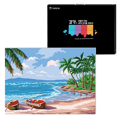 투코비 DIY 명화그리기 세트 가로형 40 x 50 cm, 해변의 아침 (5479), 1개