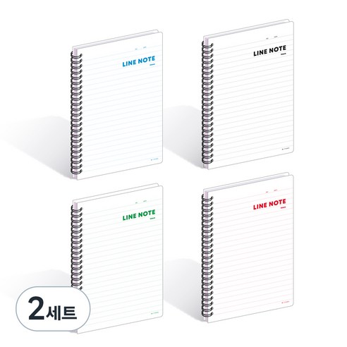 위드나 눈이편한 10mm PP 노트 4p 세트, 랜덤발송, 2세트