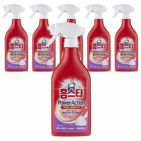 홈스타 파워액션 뿌리는 곰팡이 싹 세정제, 500ml, 6개