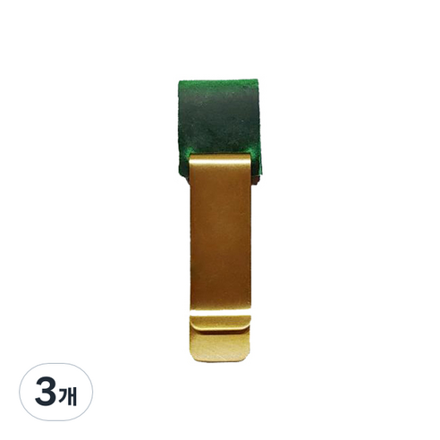 메이크그레이트 다이어리 펜클립 가죽홀더, 그린, 3개