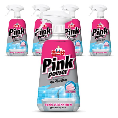 홈스타 핑크파워 욕실 찌든때 클리너, 750ml, 5개