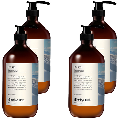 나드 리페어링 퍼퓸드 트리트먼트 화이트머스크향, 1L, 4개