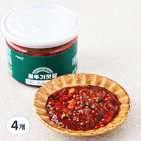 초록햇살 꼴뚜기젓갈, 250g, 4개
