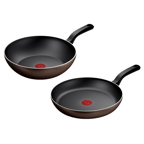 테팔 인덕션 티타늄 라이트쿡 프라이팬 28cm + 볶음팬 28cm, 1세트
