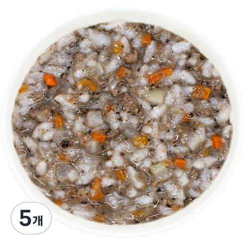 짱죽 실온 이유식 후기 진밥, 혼합맛(블루베리/한우), 160g, 5개