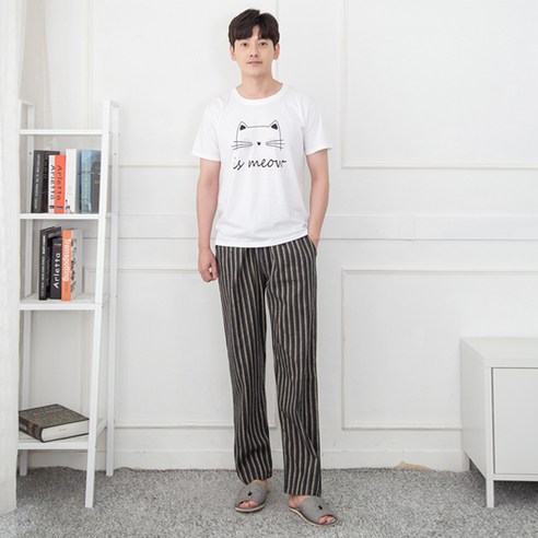디노바시 선염기모 이지웨어 주머니바지