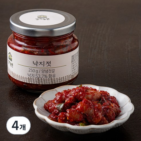 상하농원 낙지젓, 250g, 4개