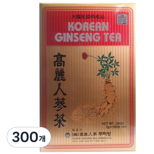 고려인삼뿌리방 고려 인삼차, 3g, 100개입, 3개
