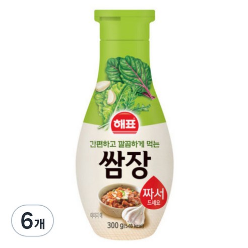 해표 쌈장, 300g, 6개